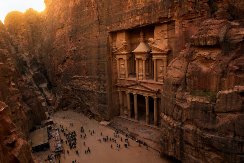 La Khazneh de Pétra, Jordanie